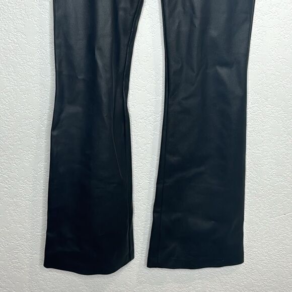 New Enza Costa Matte Vegan Leather Bootcut Legging - Black- XS Revolve - Picture 5 of 16